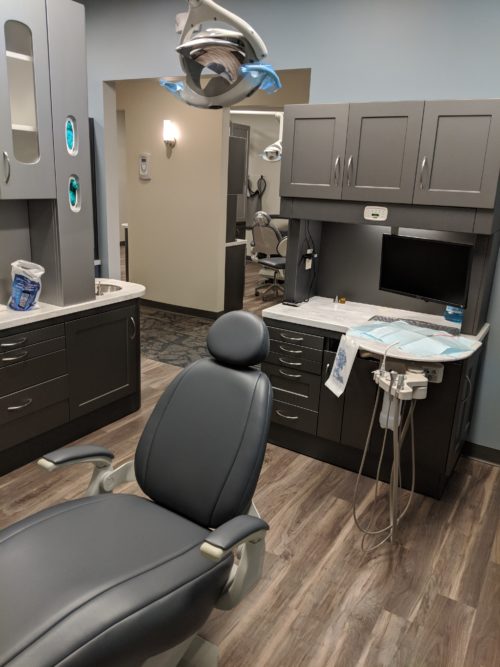 Treatment room at Wheaton Dental Grove City OH